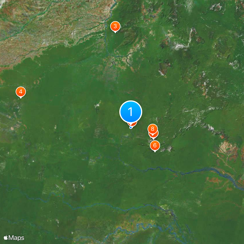 Frontera entre Brasil y Venezuela Mapa