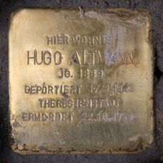 Stolperstein à la mémoire de Hugo Altmann
