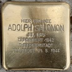 Stolperstein dedicated to Adolph Salomon