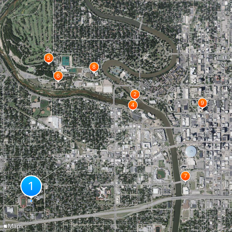 Friends University Map