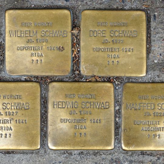 Stolperstein en memoria de Manfred Schwab