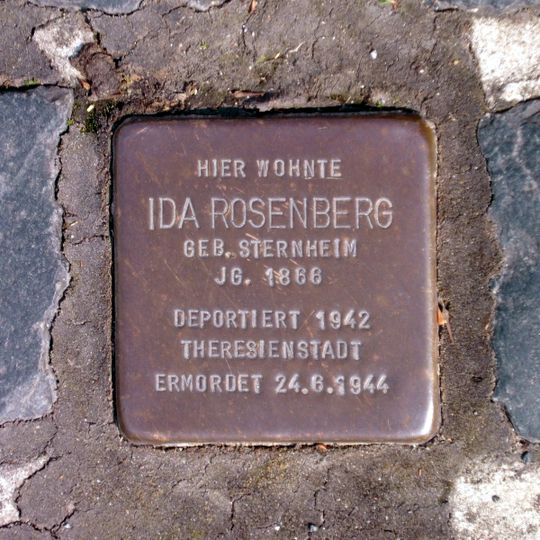 Stolperstein em memória de Ida Rosenberg