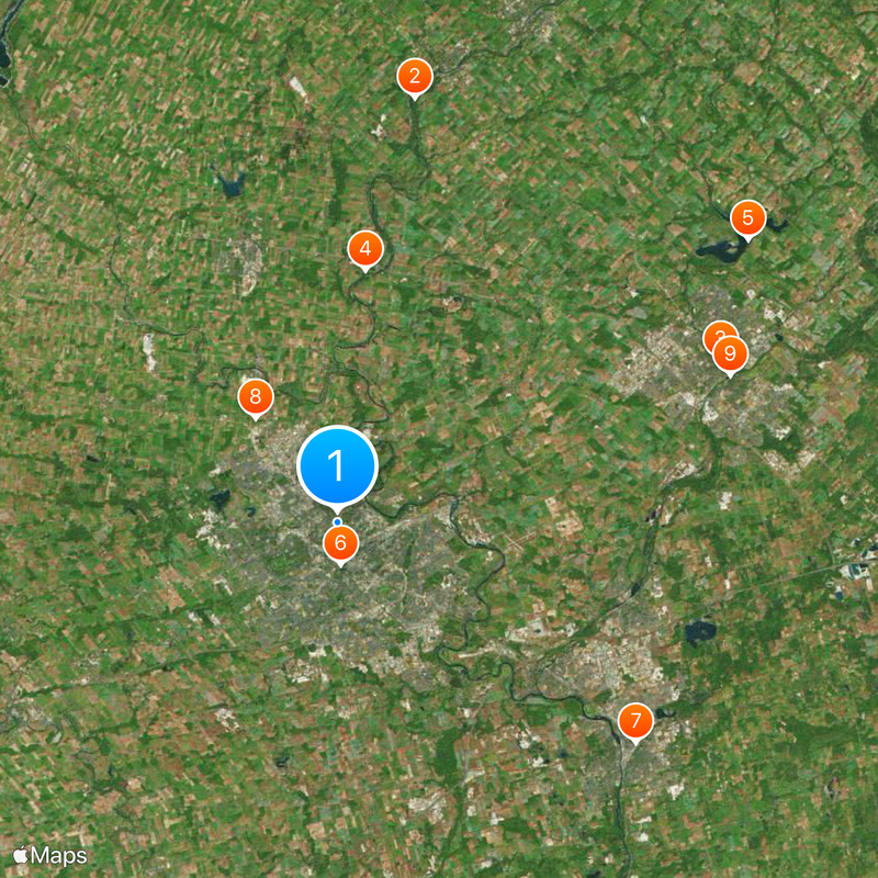 Regional Municipality of Waterloo Map