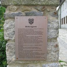 Stadtmauer entlang der Birkengasse Birkengasse