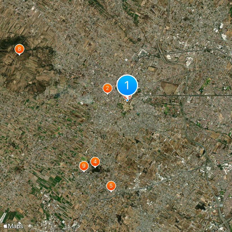 Great Pyramid of Cholula Map