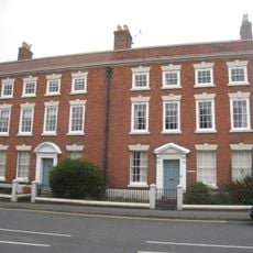 The Flaggs and Hamilton House, and front garden walls and gates