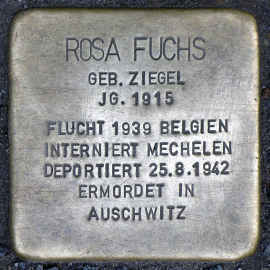 Stolperstein em memória de Rosa Fuchs