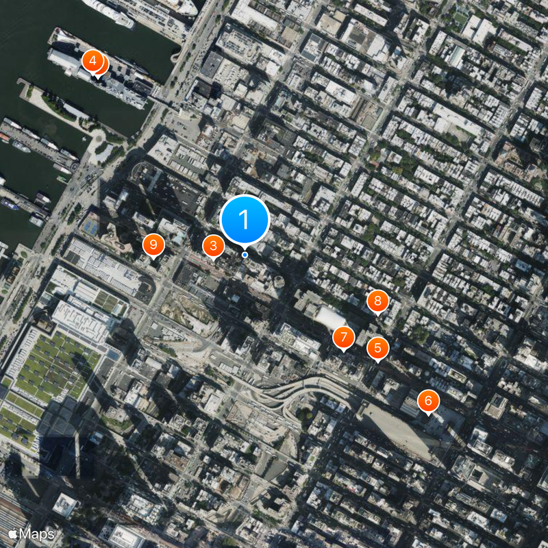 New York City Fire Department Rescue Company 1 Map
