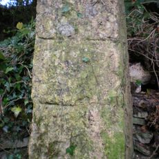 Milestone, between stud farms