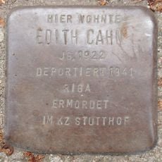 Stolperstein dedicated to Edith Cahn