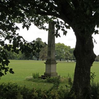 Three Obelisks on river bank of River Thames