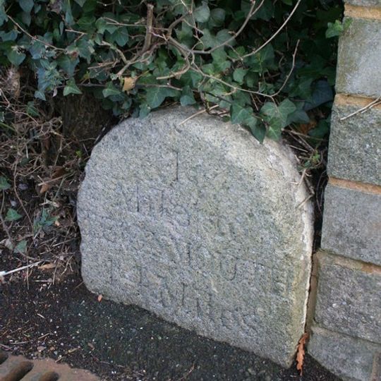 Milestone, Teignmouth Road; opp. Holcombe Road and Alta Vista