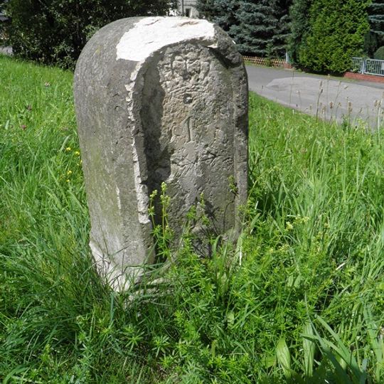 Königlich-Sächsischer Meilenstein Leipziger Straße Freiberg