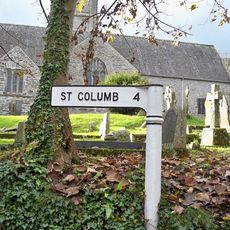 Signpost At The North Side Of The Churchyard Of Church Of St Mawgan