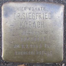 Stolperstein à la mémoire de Siegfried Korach