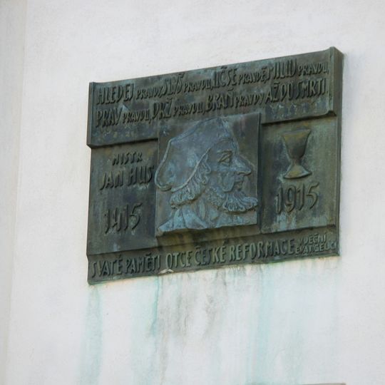 Pamětní deska Jana Husa v Roudnici nad Labem