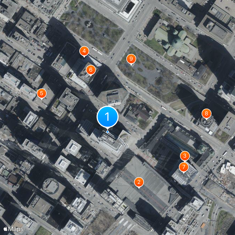 1250 René-Lévesque Mapa