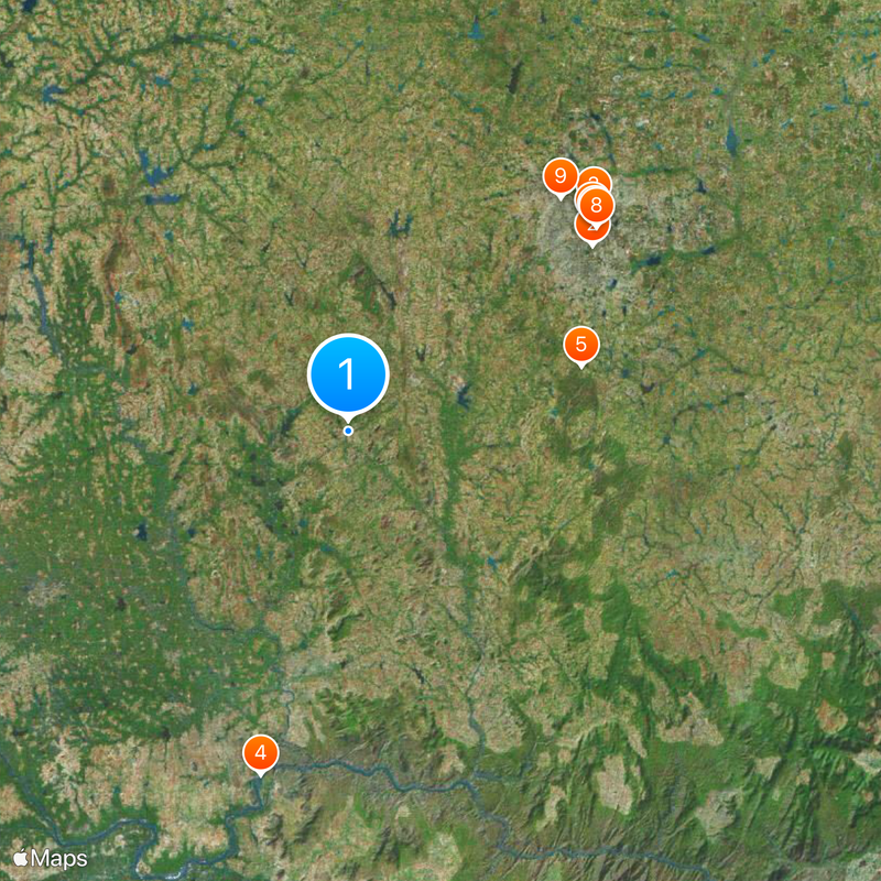 Ramanagara district Mapa