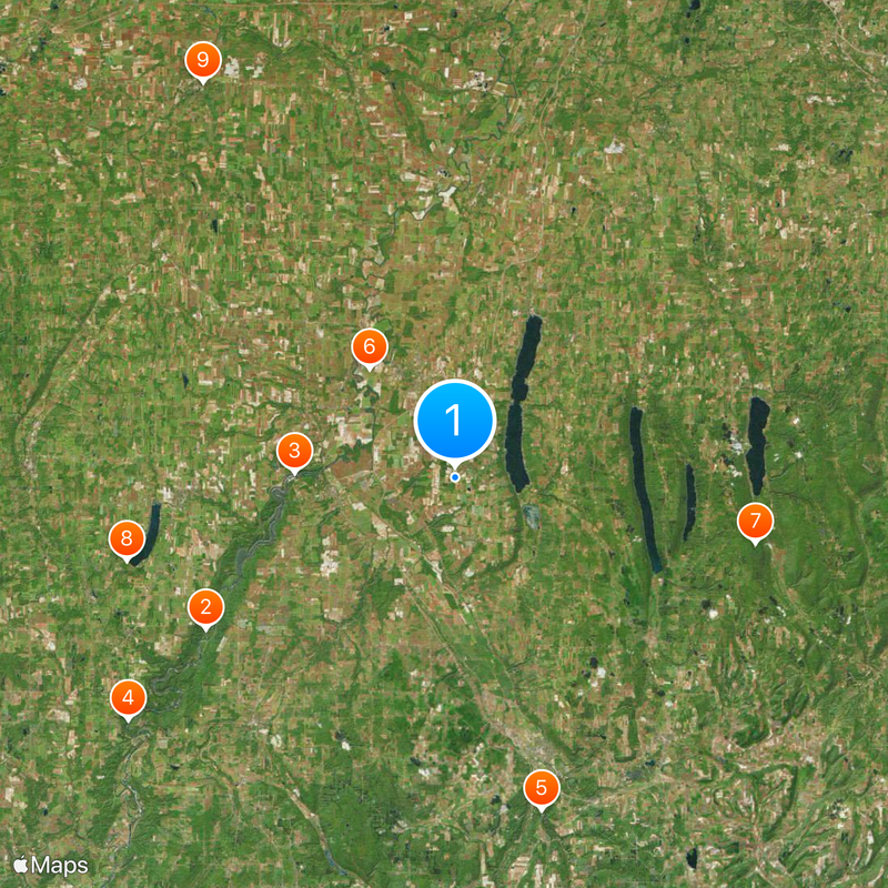 Condado de Livingston Mapa