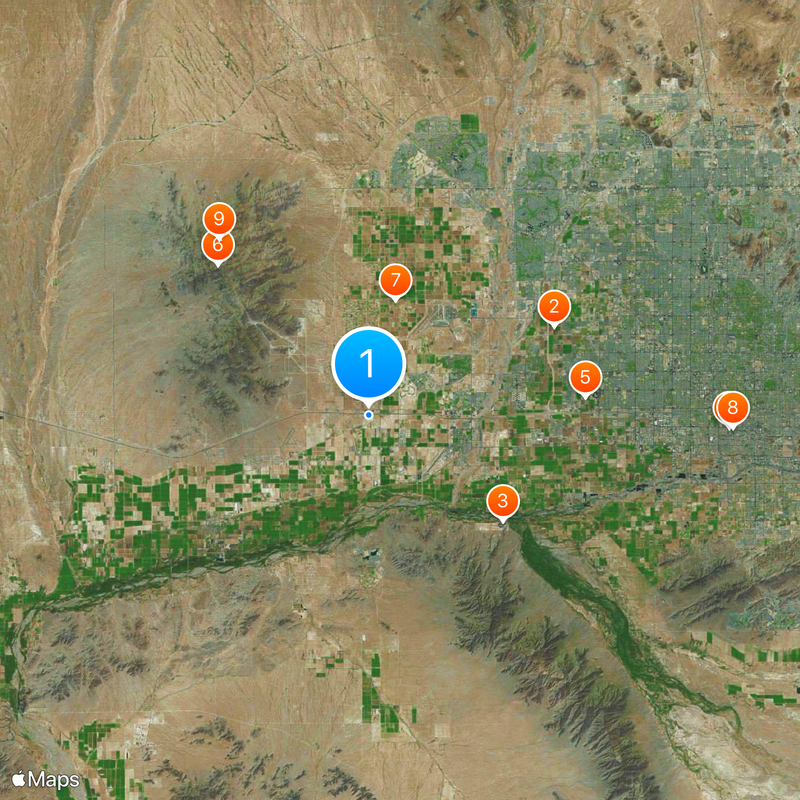 Phoenix Trotting Park Mappa
