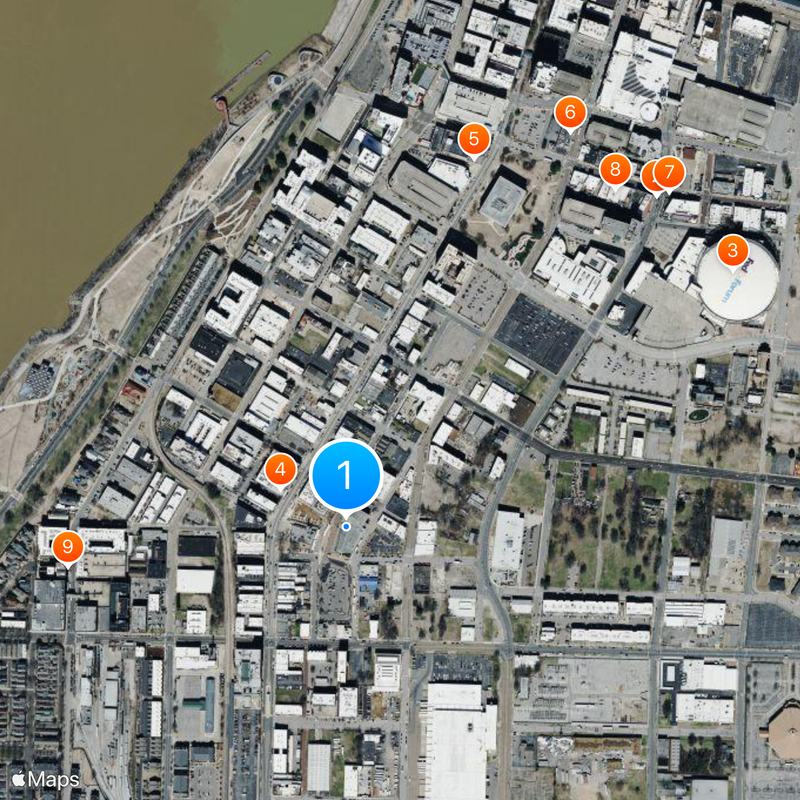 National Civil Rights Museum Mappa