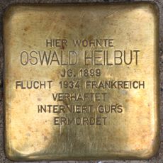 Stolperstein dedicated to Oswald Heilbut