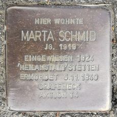 Stolperstein à la mémoire de Marta Schmid