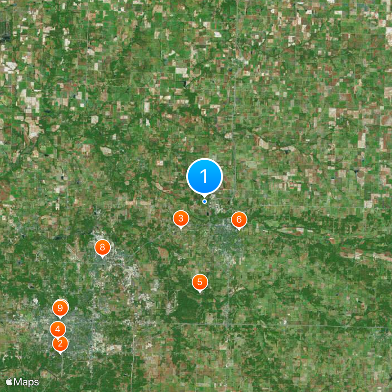 Contea di Jasper Mappa