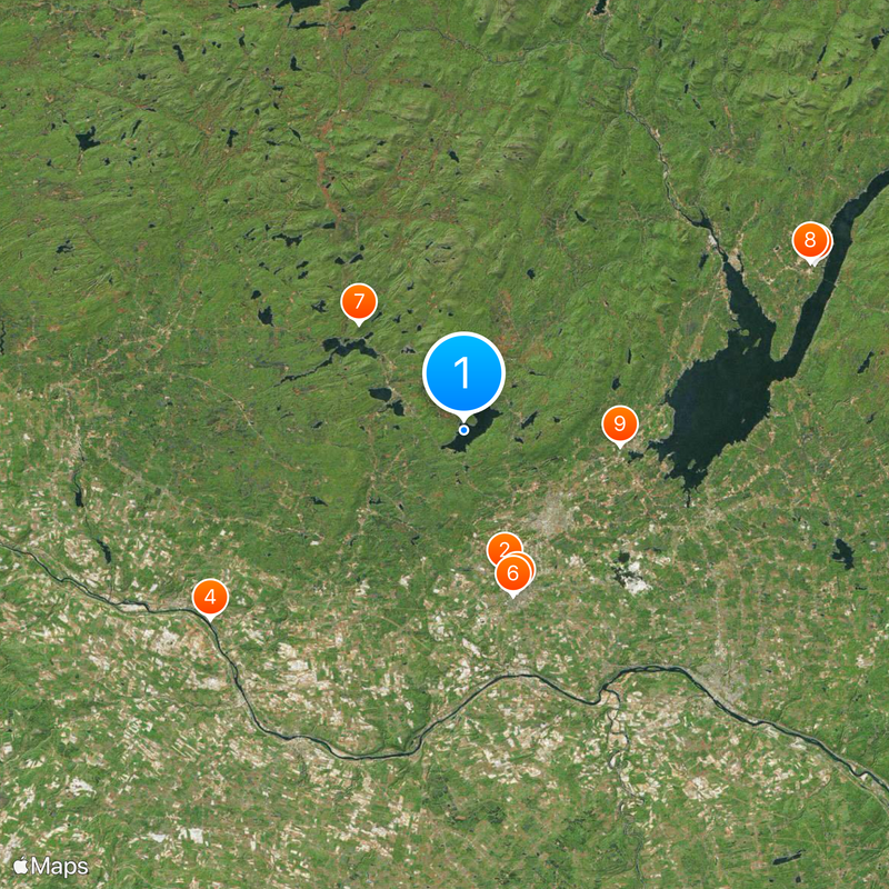 Contea di Fulton Mappa