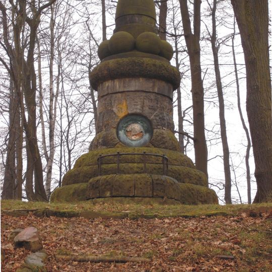 König-Johann-Denkmal: Denkmal des Königlich Sächsischen Militärvereins Am Bauzentrum -
