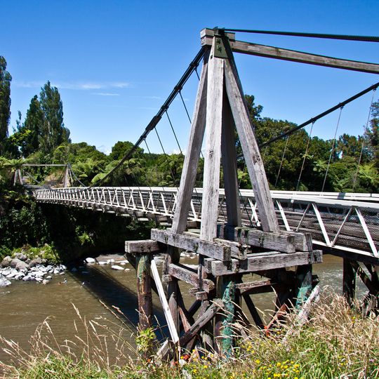 Bertrand Road suspension bridge