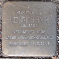 Stolperstein en memoria de Heinrich Harf