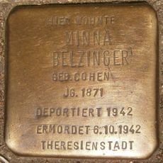 Stolperstein dedicated to Minna Belzinger