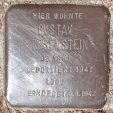 Stolperstein en memoria de Gustav Rosenstein