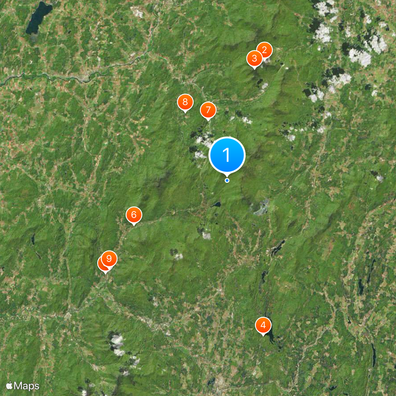 Green Mountains Map