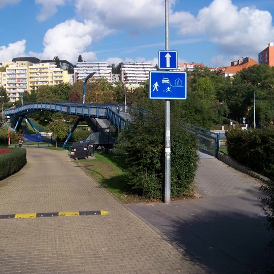 Footbridge Slavníkova - Anastázova