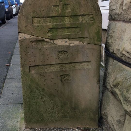 Milestone, Market Street Edenfield; by No. 18