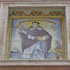 Ceramic panel of Saint Vincent Ferrer at Salvador Torrent street