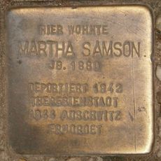 Stolperstein en memoria de Martha Samson