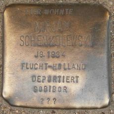 Stolperstein dedicated to Mirjam Schenkolewski