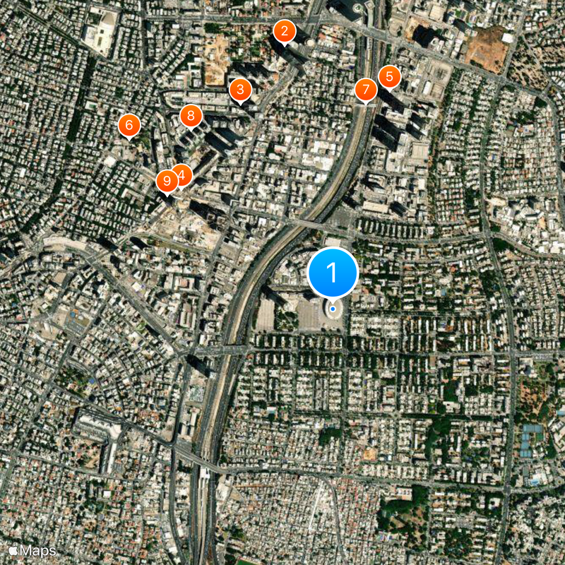 Menora Mivtachim Arena Map