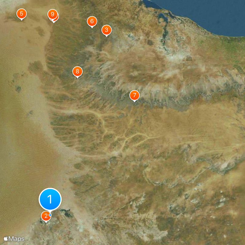 Algeria–Tunisia border Map