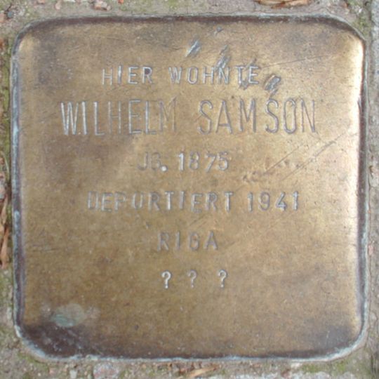 Stolperstein en memoria de Wilhelm Samson