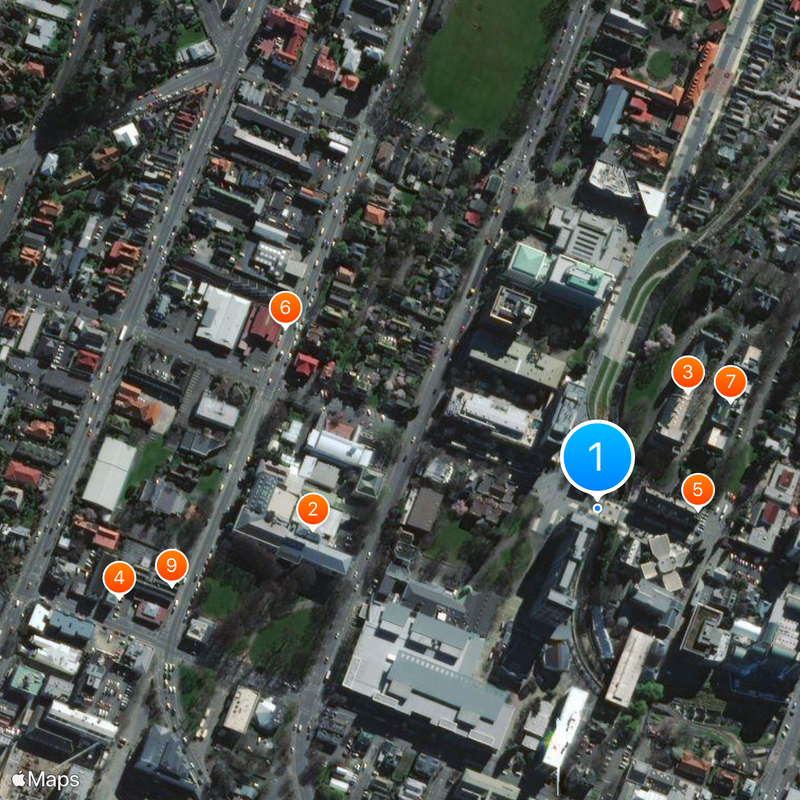 University of Otago Map