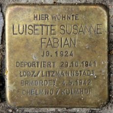 Stolperstein à la mémoire de Luisette Susanne Fabian