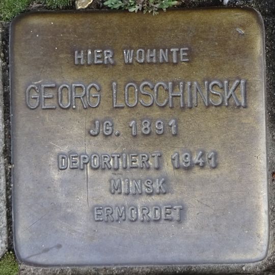 Stolperstein en memoria de Georg Loschinski