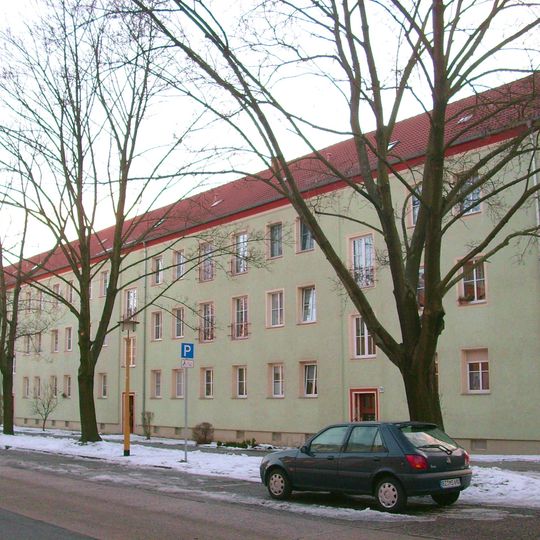 Wohnblock der Wohnanlage Westrandbebauung Steinstraße 7a, 7b, 7c, 7d
