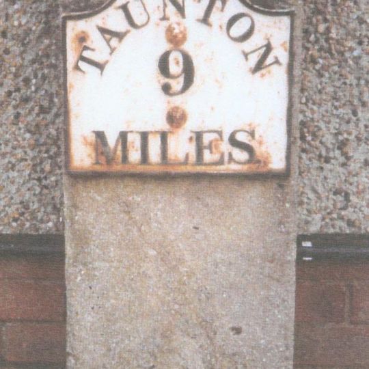 Milestone, Beam Bridge, beside old toll house