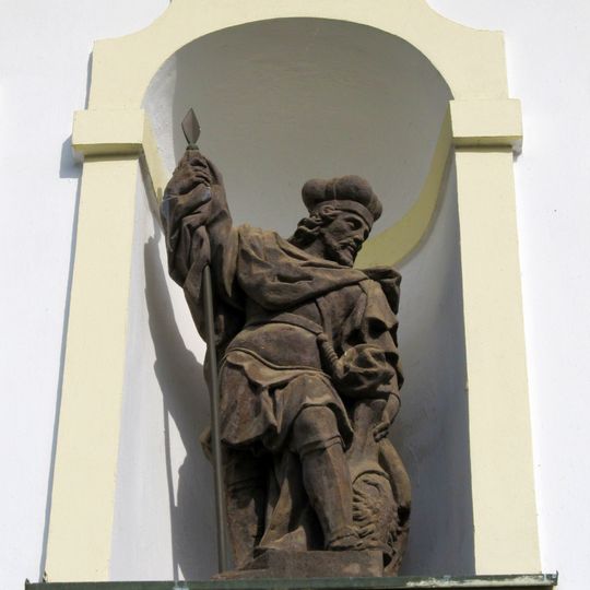 Statue of Saint Wenceslaus on Kazanka house