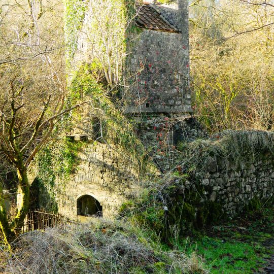 Tower of old church of St Gwynno